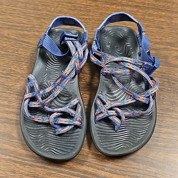 Chaco Z/Volv X2 Blue and Orange Sandals size 8 - Picture 1 of 7